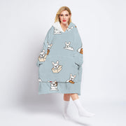 Cashmere adult sweater blanket