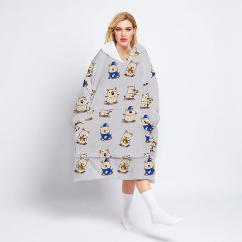 Cashmere adult sweater blanket