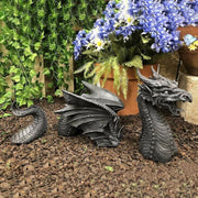 Large Dragon Gothic Garden Decor Statue Castle Moat Lawn Statue Garden Sculptures & Statues Funny Yard Garden Outdoor Figurine