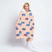 Cashmere adult sweater blanket