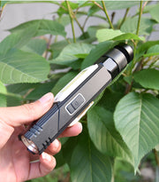 LED Work Light Red And White Light Folding Light Multifunctional Flashlight