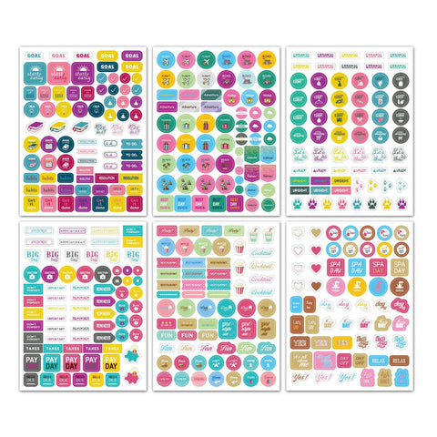 Planner Stickers Set Seasonal Monthly  Pack 12Sheets