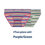 Two-piece Set Large Size Low Waist Cozy Series Classic Color Briefs