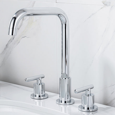 Black Split Faucet Basin Bathroom Cabinet