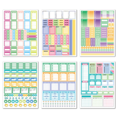 Planner Stickers Set Seasonal Monthly  Pack 12Sheets
