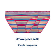 Two-piece Set Large Size Low Waist Cozy Series Classic Color Briefs