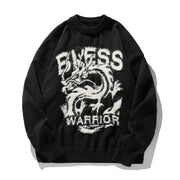 Round Neck Brocade Sweater Men And Women Same Style Winter Couple Dragon Year Theme